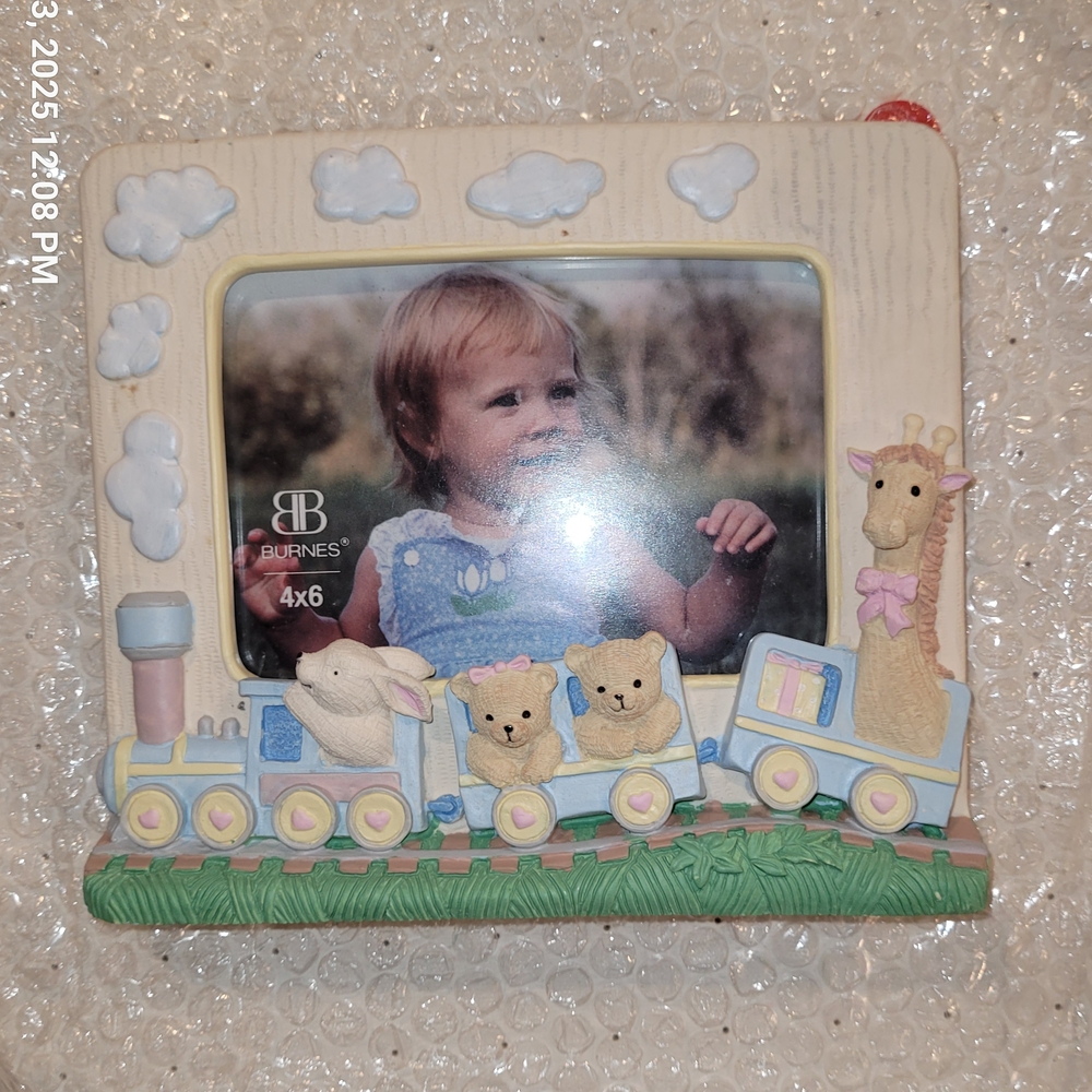 Kids Train Photo Frame - Multicolor